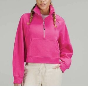 Lululemon Women’s Scuba Funnel Neck Half Zip Sonic Pink XS S